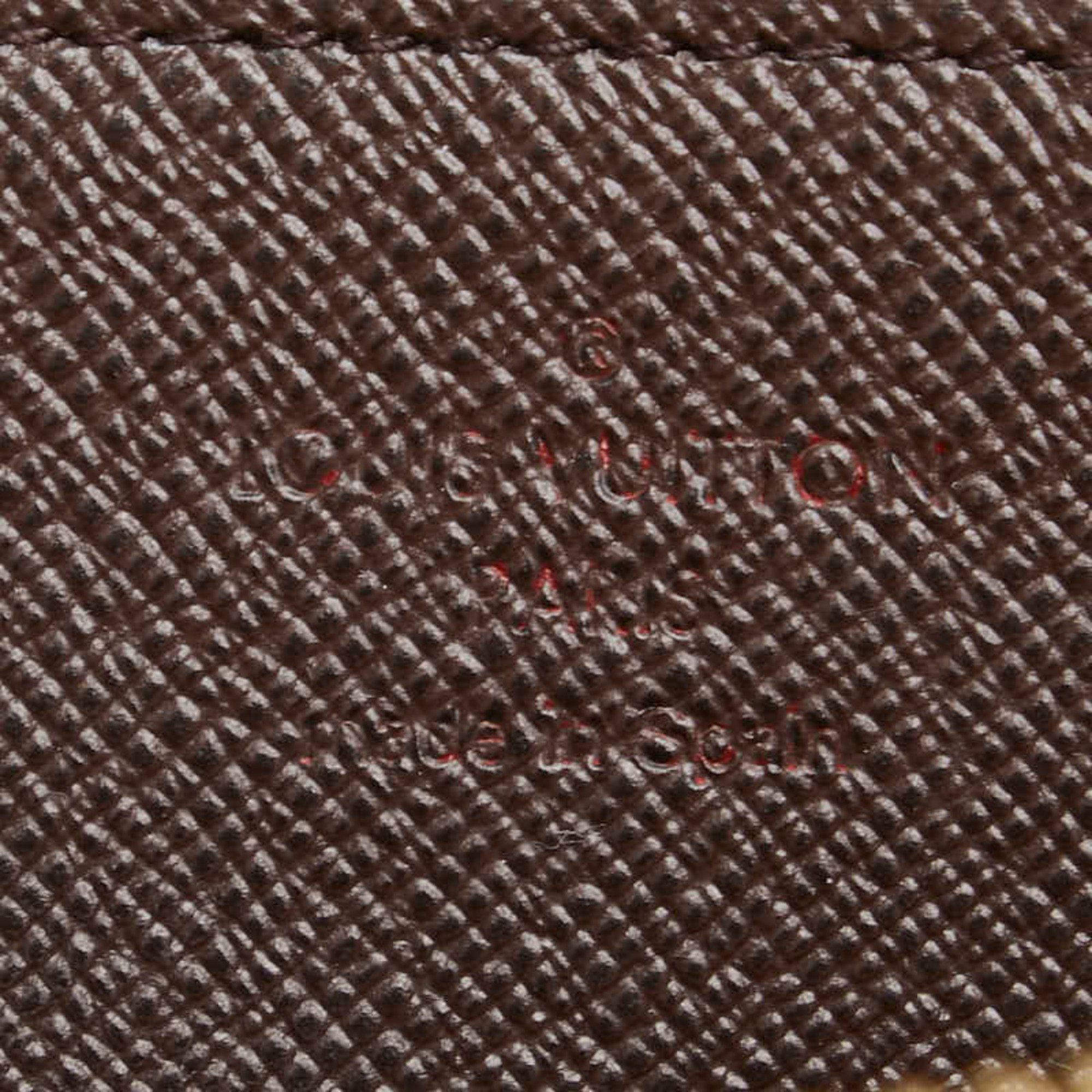 Louis Vuitton Damier Zippy Wallet Round Long N60015 Brown PVC Leather Women's LOUIS VUITTON