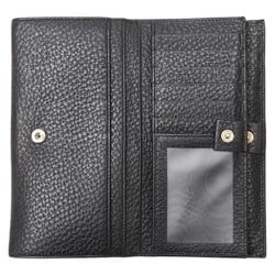 Gucci Horsebit Long Wallet 154257 Black Leather Women's GUCCI