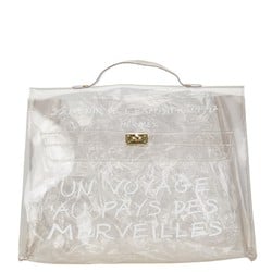 Hermes Vinyl Kelly Handbag Tote Bag Clear Women's HERMES