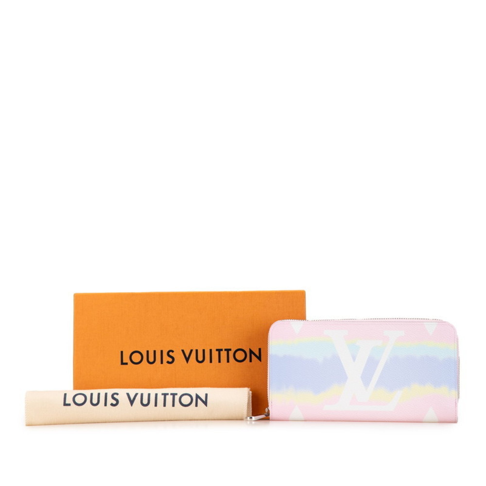 Louis Vuitton Monogram Giant LV Escal Zippy Wallet Round Long M69110 Pastel Pink PVC Leather Women's LOUIS VUITTON