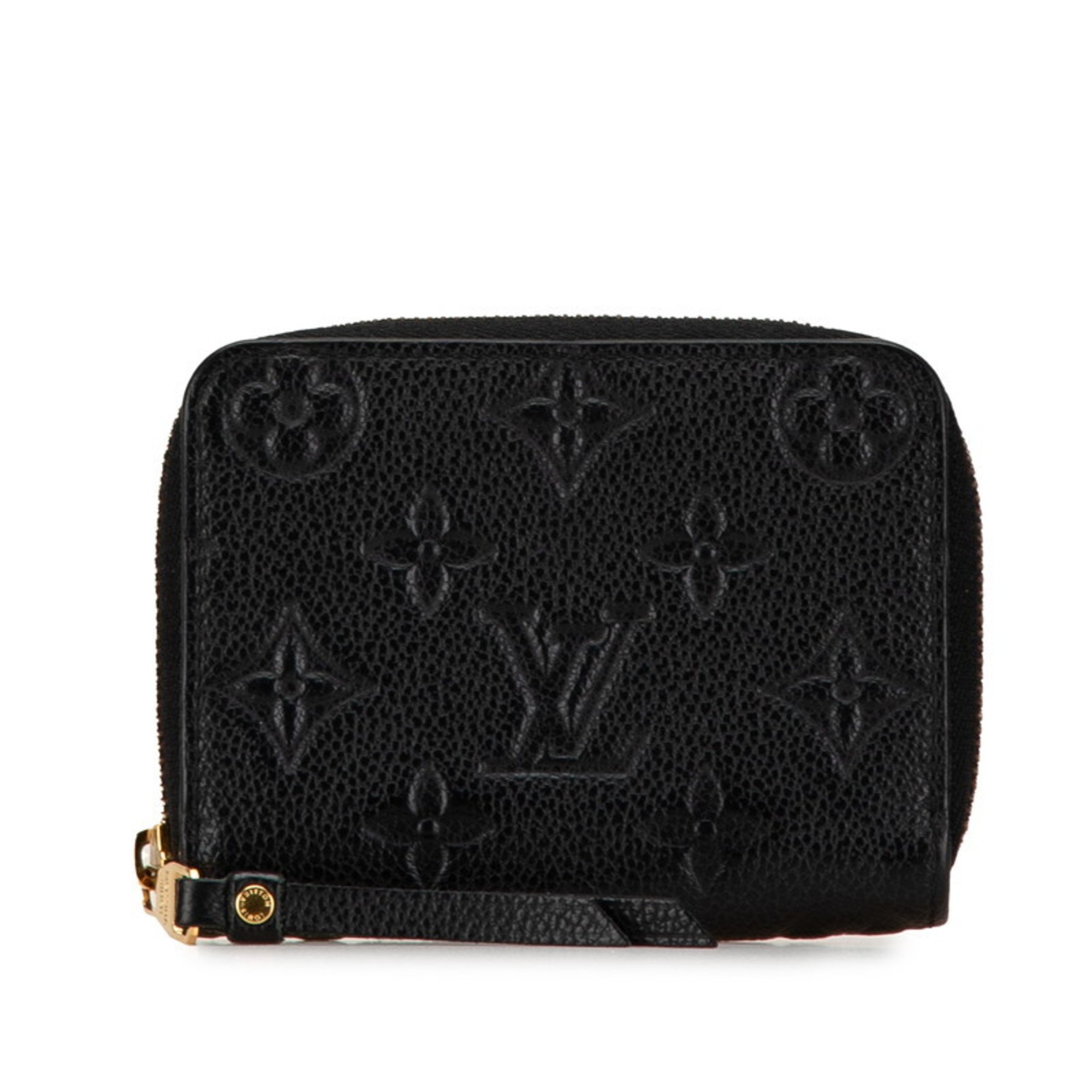 Louis Vuitton Monogram Empreinte Zippy Coin Purse Case M60574 Noir Black Leather Women's LOUIS VUITTON