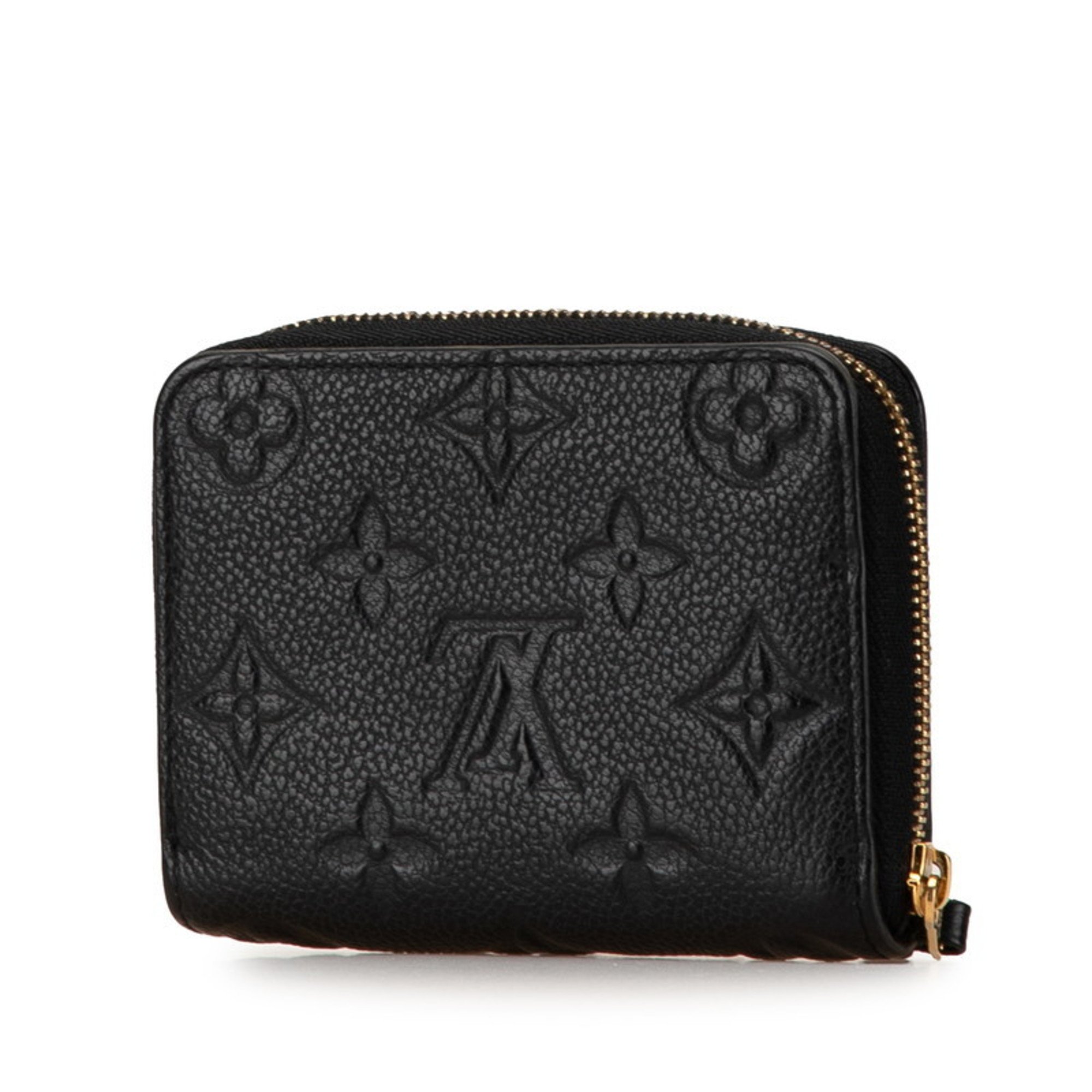 Louis Vuitton Monogram Empreinte Zippy Coin Purse Case M60574 Noir Black Leather Women's LOUIS VUITTON