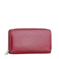 Louis Vuitton Epi Zippy Wallet Round Long M60305 Fuchsia Red Leather Women's LOUIS VUITTON