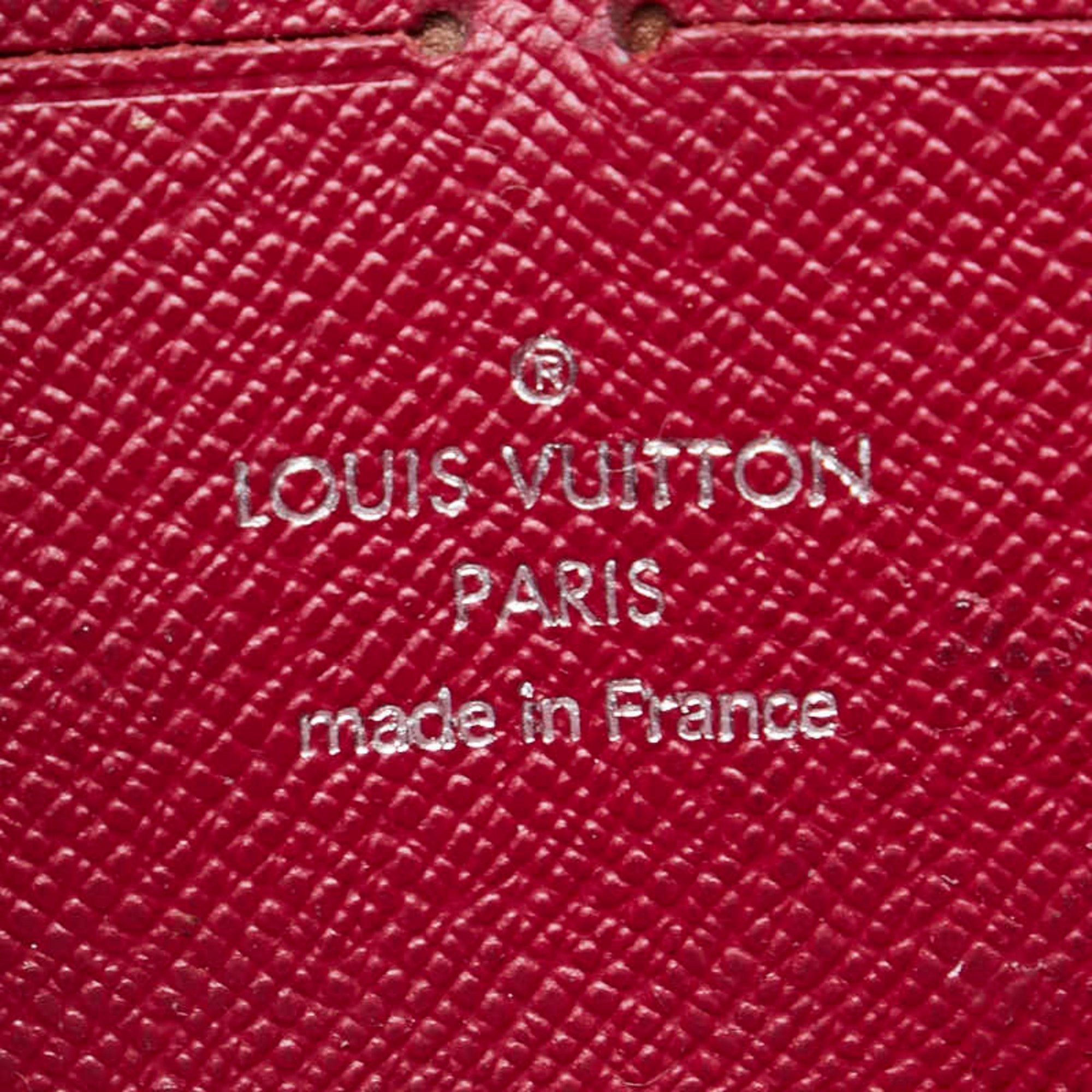 Louis Vuitton Epi Zippy Wallet Round Long M60305 Fuchsia Red Leather Women's LOUIS VUITTON