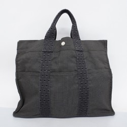 Hermes Tote Bag Air Line MM Canvas Grey Women's