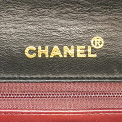 Chanel Shoulder Bag Matelasse Chain Lambskin Black Women's