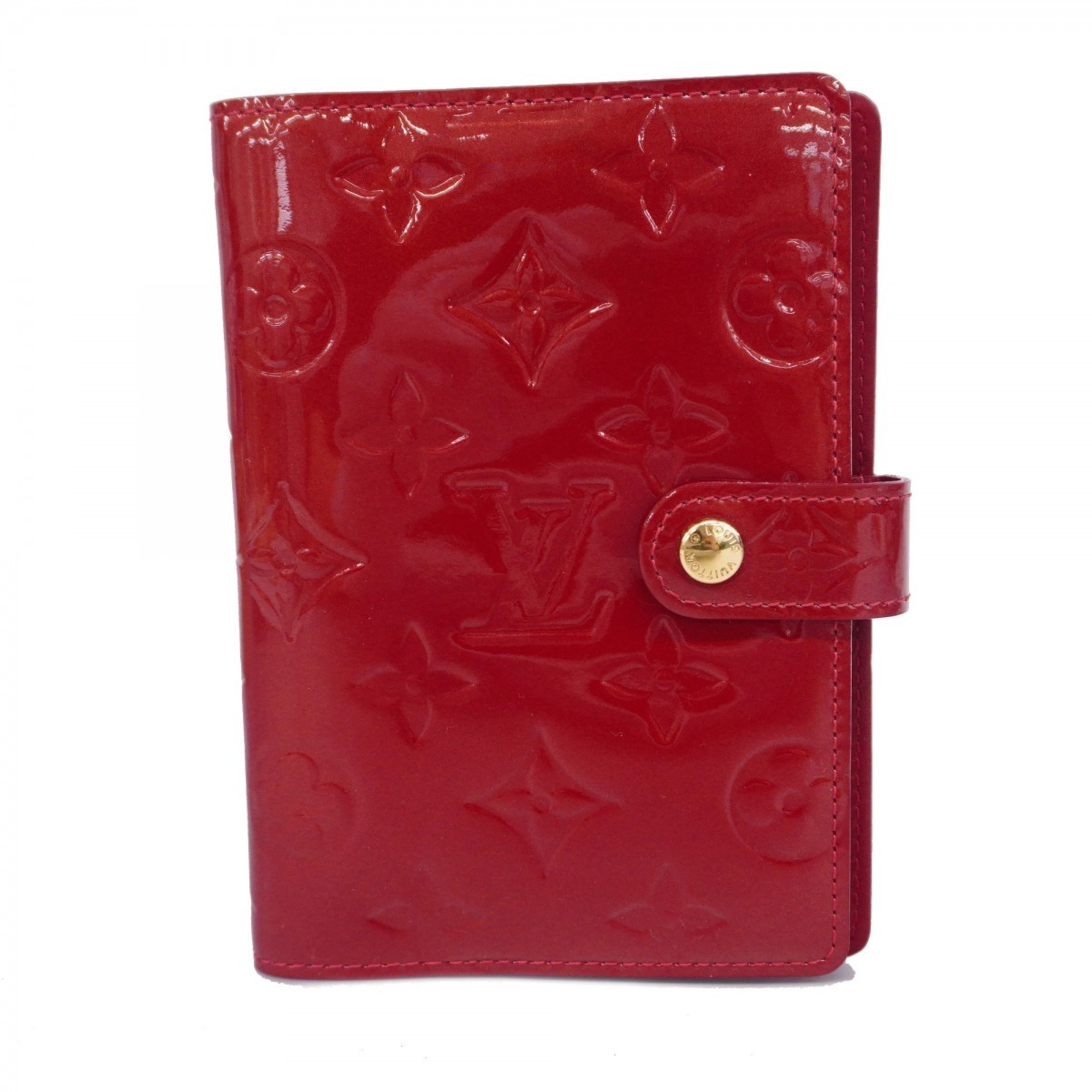 Louis Vuitton Notebook Cover Vernis Agenda PM R21003 Rouge Grenadine Ladies