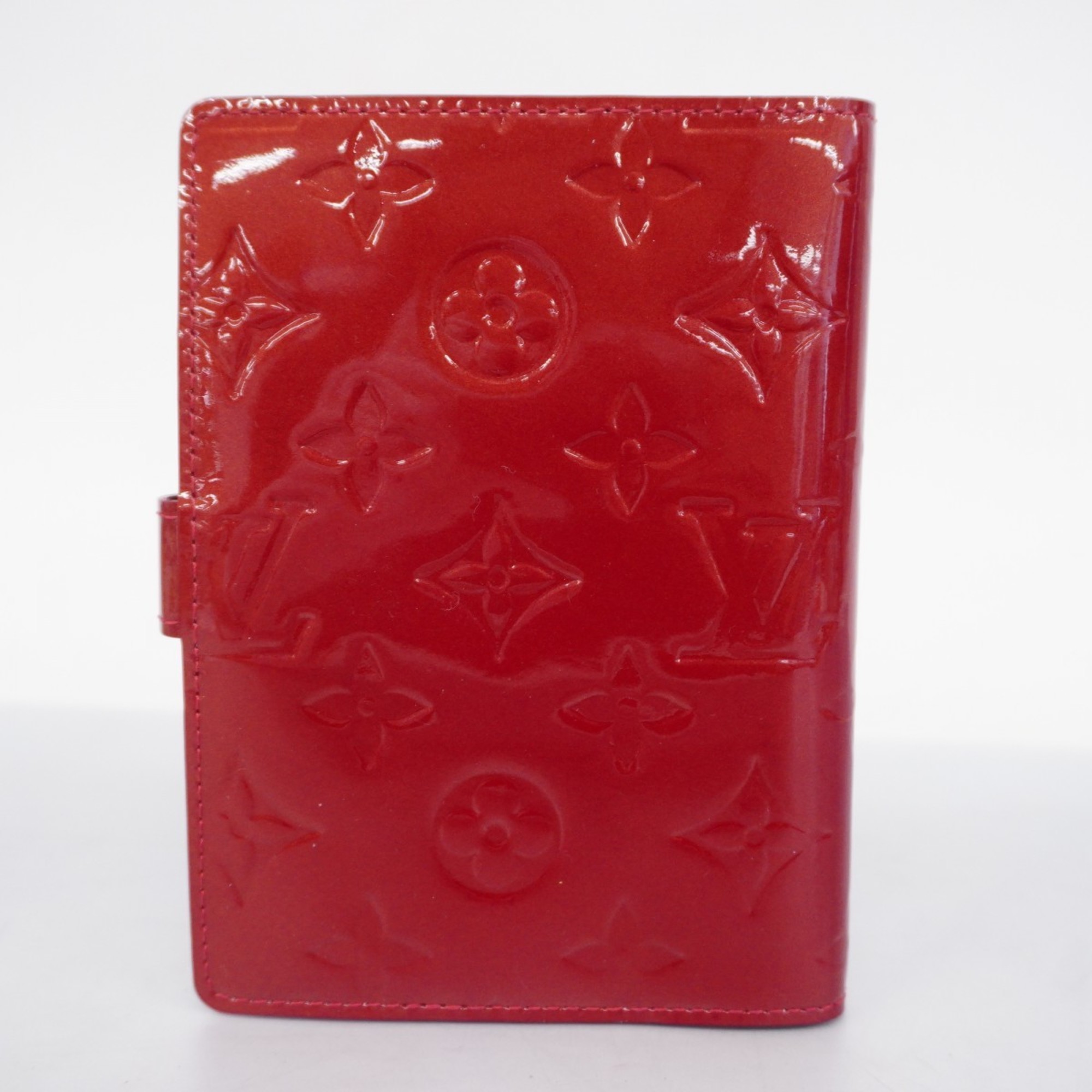 Louis Vuitton Notebook Cover Vernis Agenda PM R21003 Rouge Grenadine Ladies