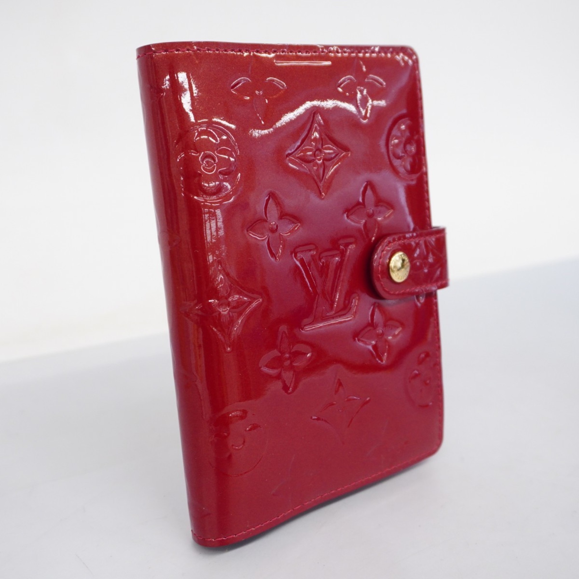 Louis Vuitton Notebook Cover Vernis Agenda PM R21003 Rouge Grenadine Ladies