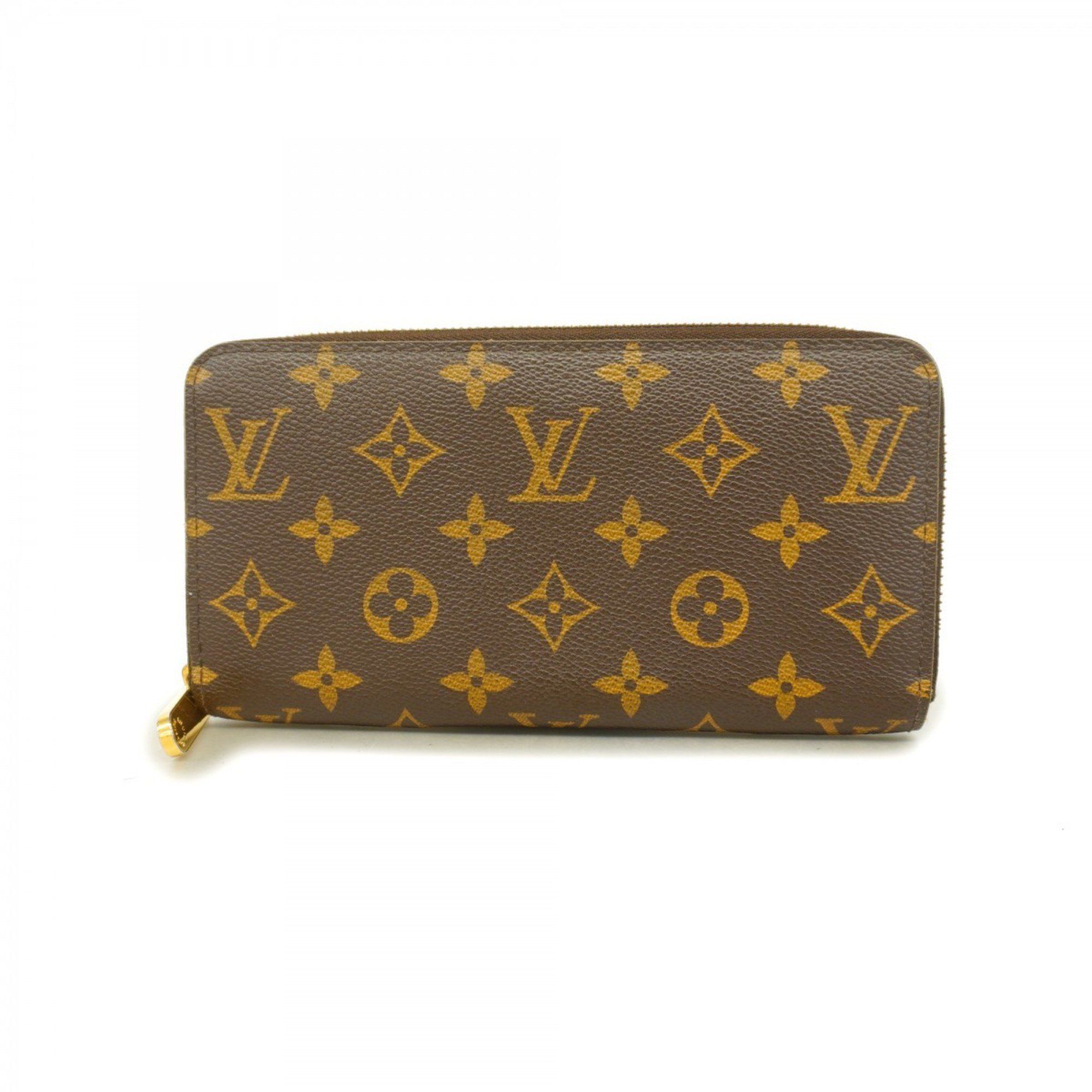 Louis Vuitton Long Wallet Monogram Zippy M60017 Brown Men's Women's