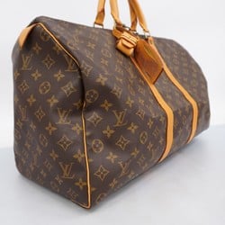 Louis Vuitton Boston Bag Monogram Keepall 50 M41426 Brown Men's Women's