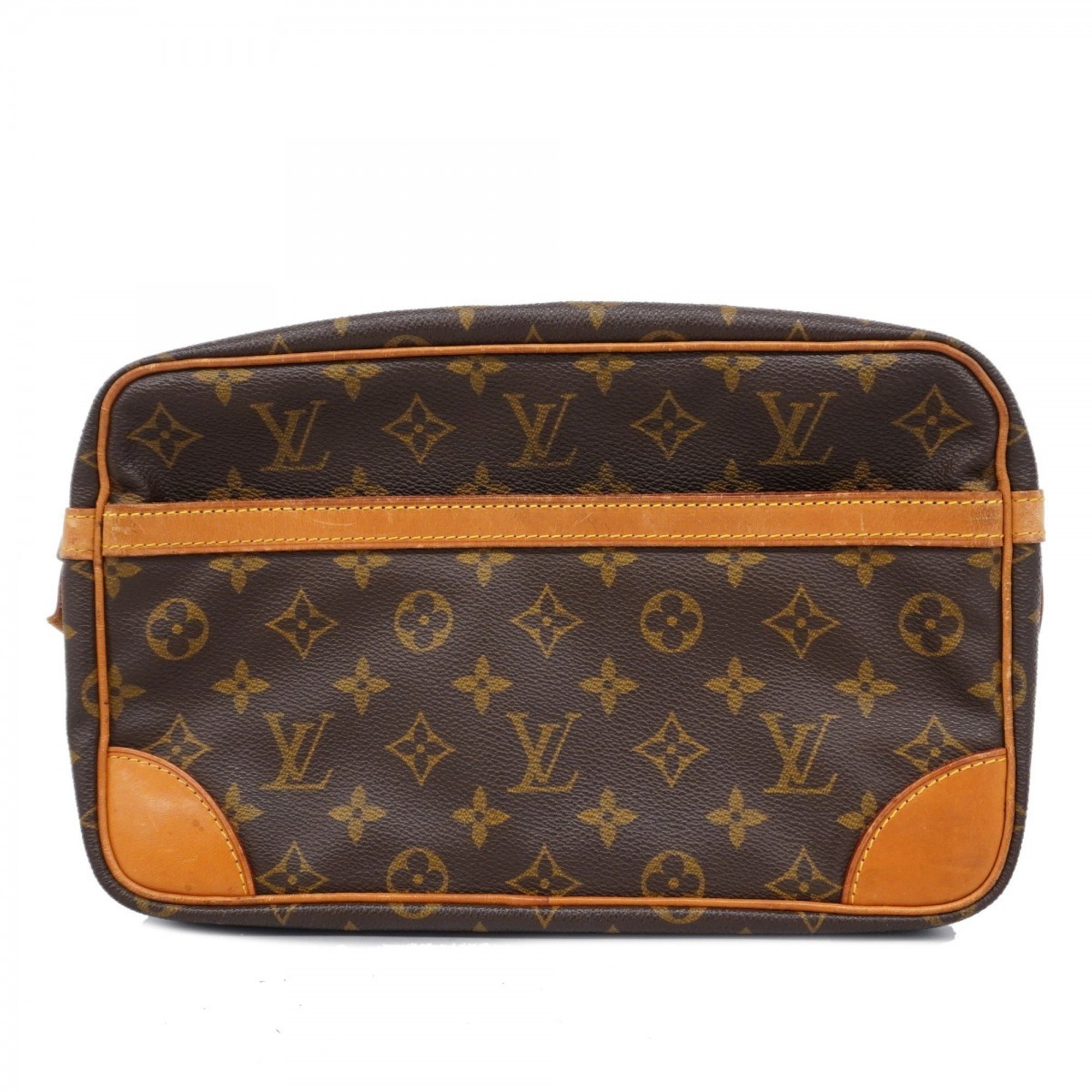 Louis Vuitton Clutch Bag Monogram Compiegne 28 M51845 Brown Men's Women's