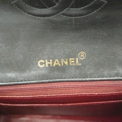 Chanel Shoulder Bag Matelasse Chain Lambskin Black Women's