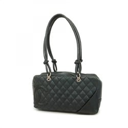 Chanel Shoulder Bag Cambon Lambskin Black Women's