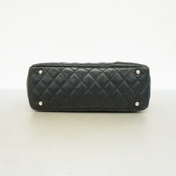 Chanel Shoulder Bag Cambon Lambskin Black Women's