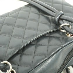 Chanel Shoulder Bag Cambon Lambskin Black Women's