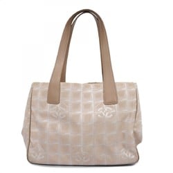 Chanel Tote Bag New Travel Nylon Beige Champagne Ladies