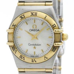 Polished OMEGA Constellation MOP 18K Gold Steel Quartz Watch 1262.70 BF578025