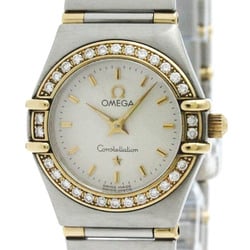 Polished OMEGA Constellation Diamond 18K Gold Steel Watch 1367.30 BF578016