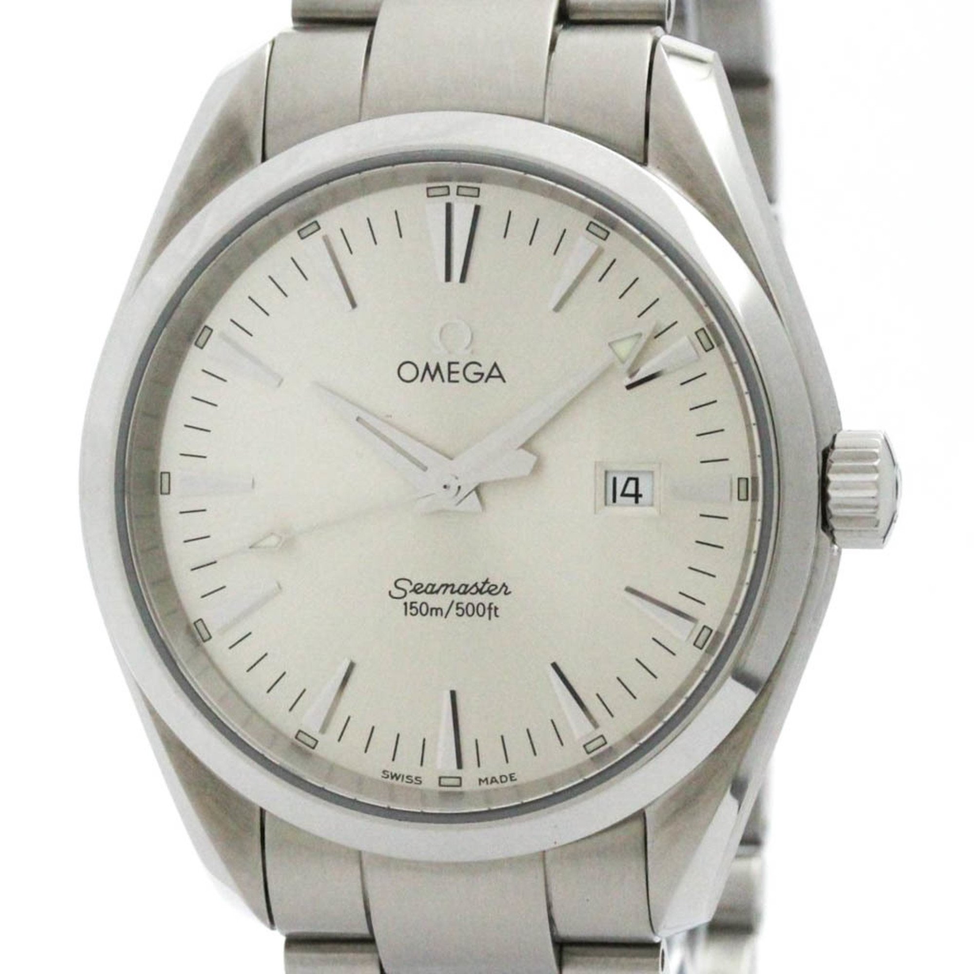 Polished OMEGA Seamaster Aqua Terra Steel Quartz Mens Watch 2517.30 BF577713