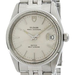 Polished TUDOR Prince Oyster Date Steel Automatic Mens Watch 75030 BF577997