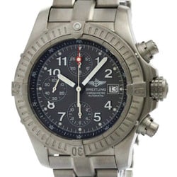 Polished BREITLING Chrono Avenger Titanium Automatic Mens Watch E13360 BF577706