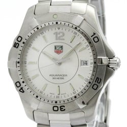 Polished TAG HEUER Aquaracer Steel Quartz Mens Watch WAF1112 BF574819