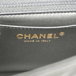 Chanel Shoulder Bag Matelasse Chain Lambskin Black Women's