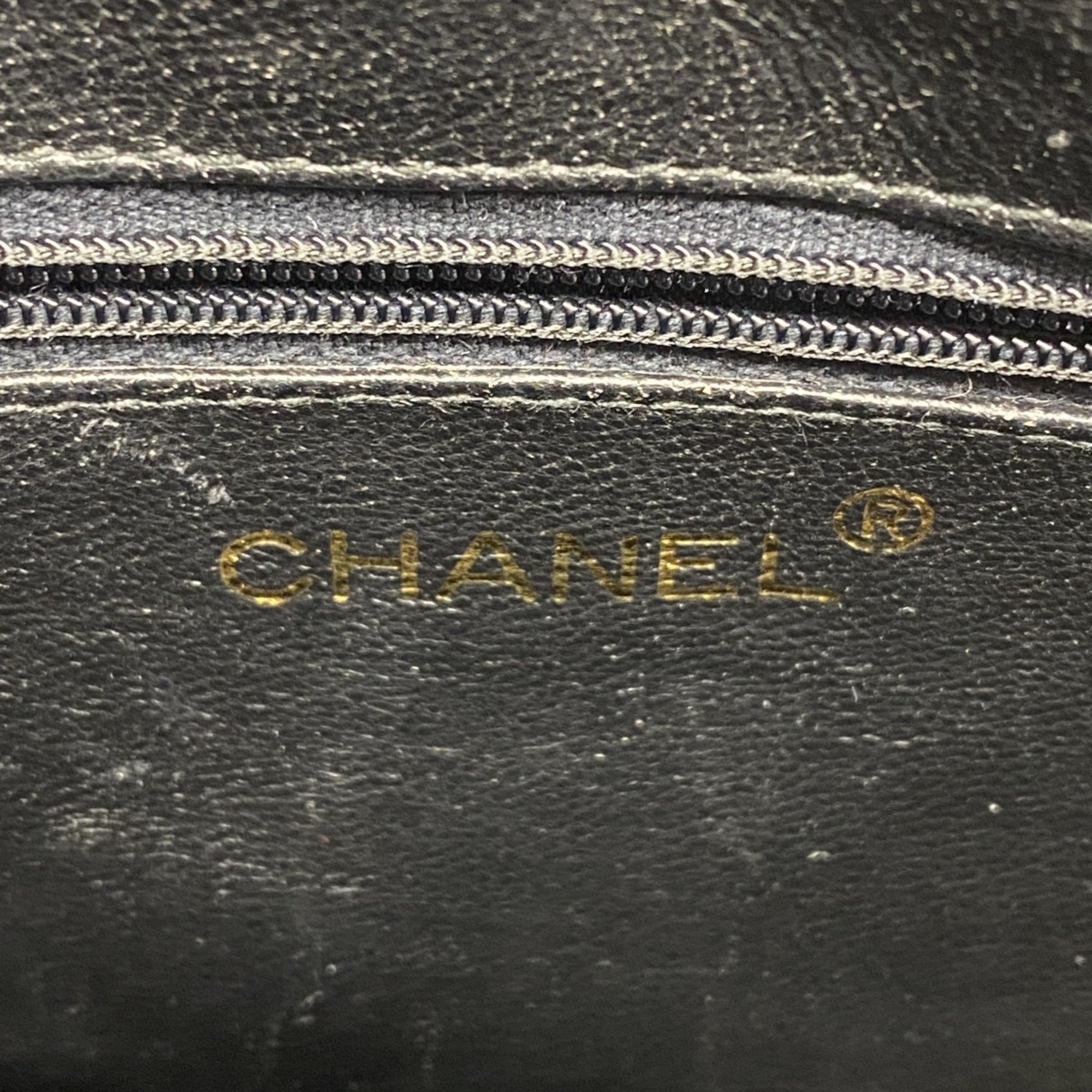 Chanel Shoulder Bag, Matelasse Chain Shoulder, Patent Leather, Black, Women's