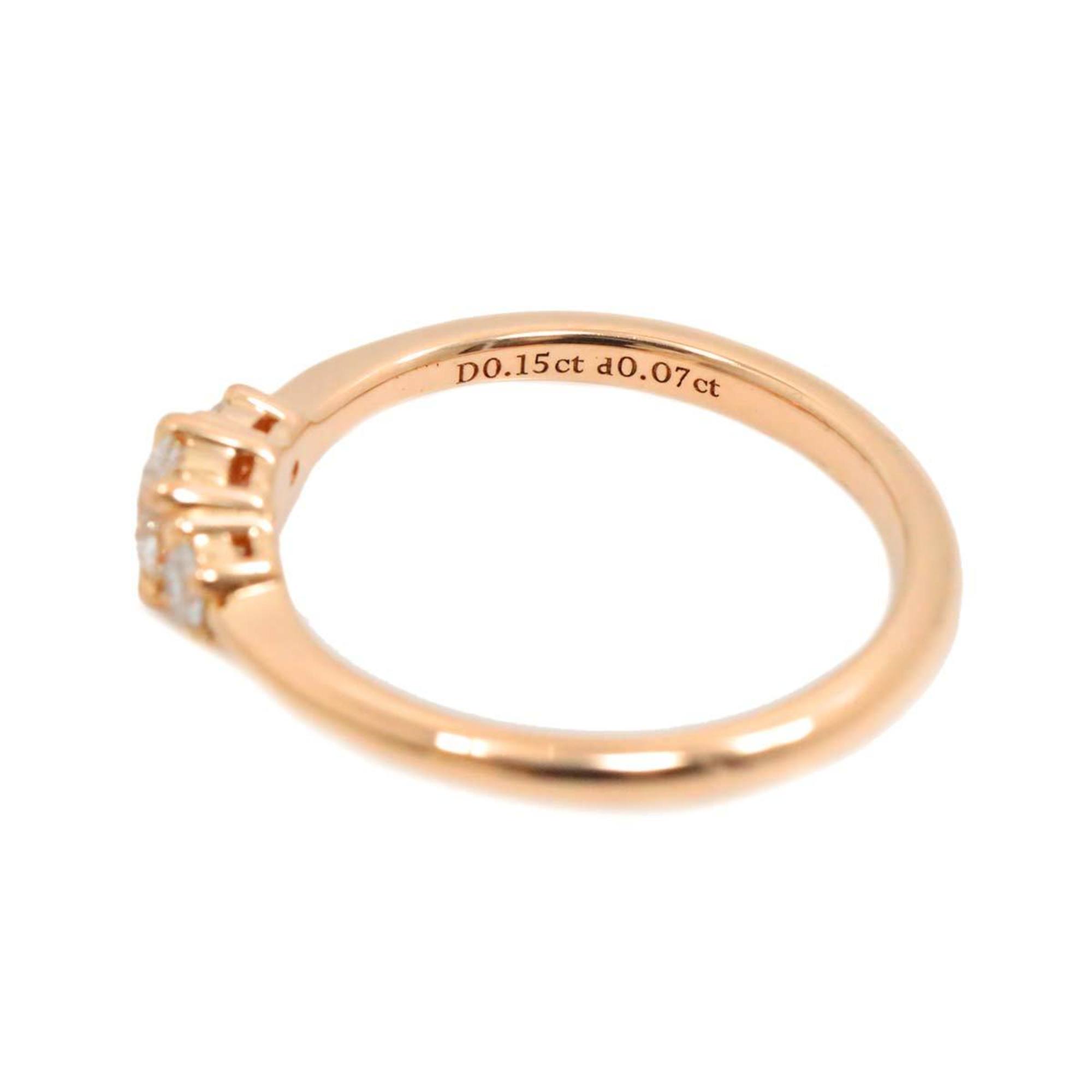 Tiffany & Co. By the Yard Ring Diamond 0.15ct 0.07ct K18 PG Pink Gold 750