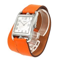 Hermes Cape Cod Double Tour CC2 710 Boys Watch Date Silver Quartz