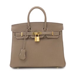 Hermes Birkin 25 handbag Togo Etoupe Y stamp Gold hardware