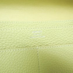 Hermes Dogon GM Men,Women Togo Leather Long Wallet (bi-fold) Yellow