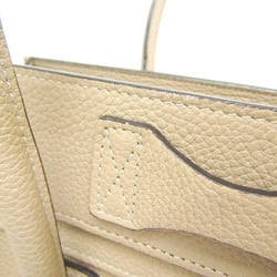 Celine Luggage Micro Shopper Women's Leather Handbag Beige