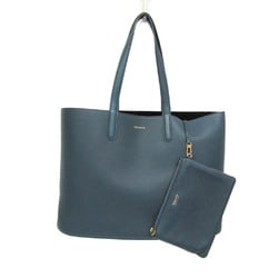 Tiffany With Pouch Women's Leather Tote Bag Navy