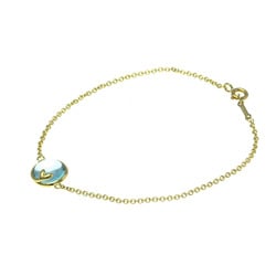 Tiffany Olive Leaf Blue Topaz Bracelet Yellow Gold (18K) Topaz Charm Bracelet Gold