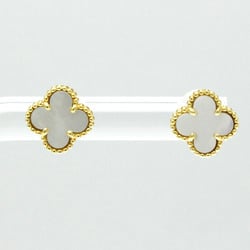 Van Cleef & Arpels Sweet Alhambra VCARA44800 Shell Yellow Gold (18K) Stud Earrings Gold