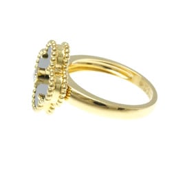 Van Cleef & Arpels Vintage Alhambra VCARA41054 Yellow Gold (18K) Fashion Diamond,Onyx Band Ring Black,Gold