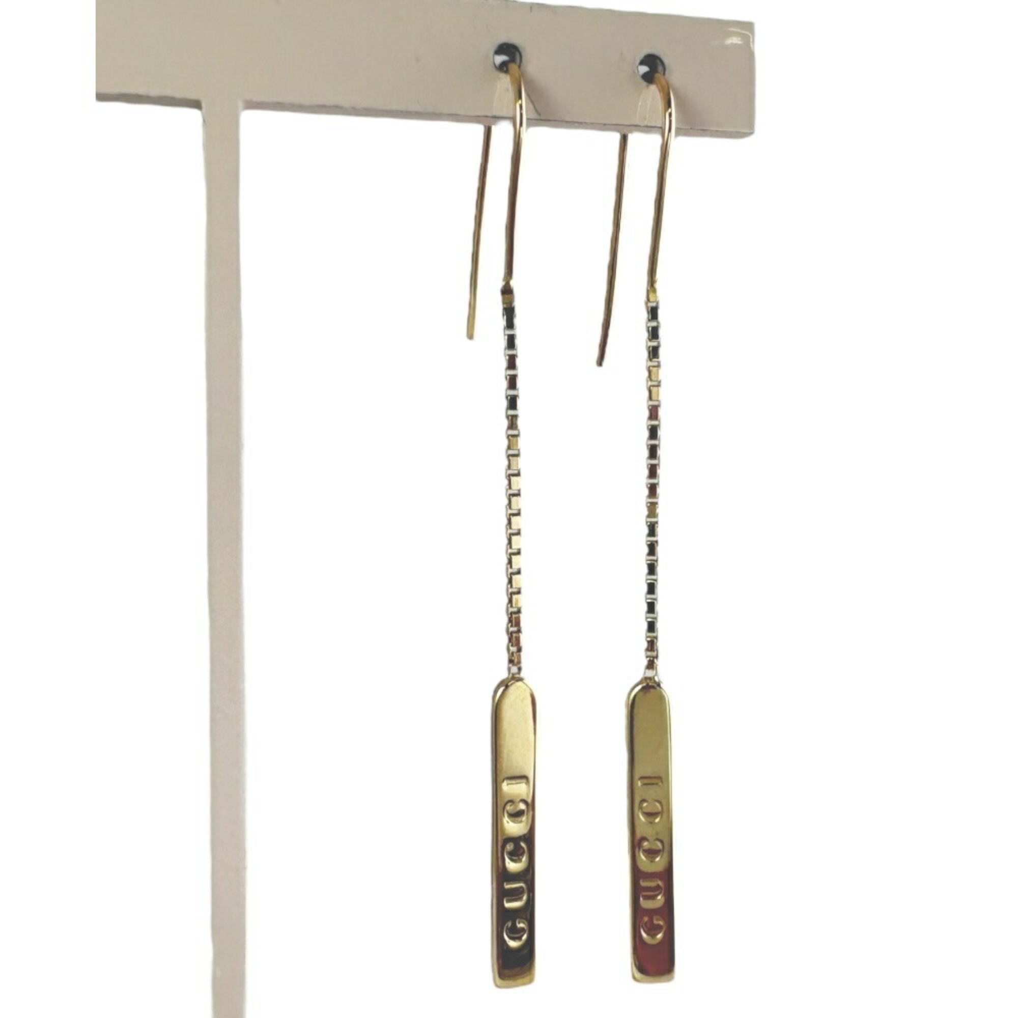 Gucci Lariat Earrings 18K Gold Women's GUCCI