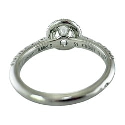 Cartier Destine Solitaire Ring, Size 10.5, Pt950 Platinum, Diamond, 0.60ct, Women's, CARTIER