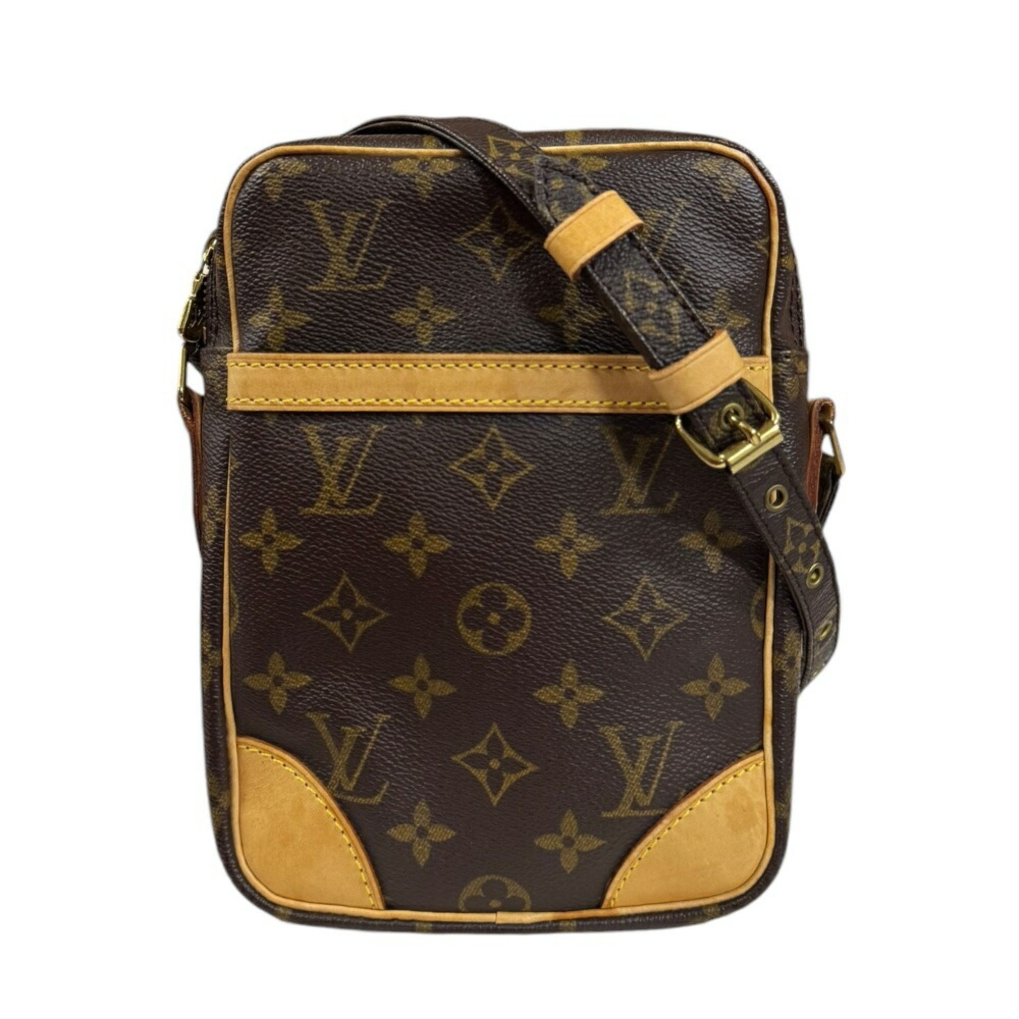 Louis Vuitton Danube Monogram Shoulder Bag Canvas M45266 Brown Women's LOUIS VUITTON