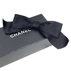 CHANEL ribbon brooch corsage black Chanel ladies