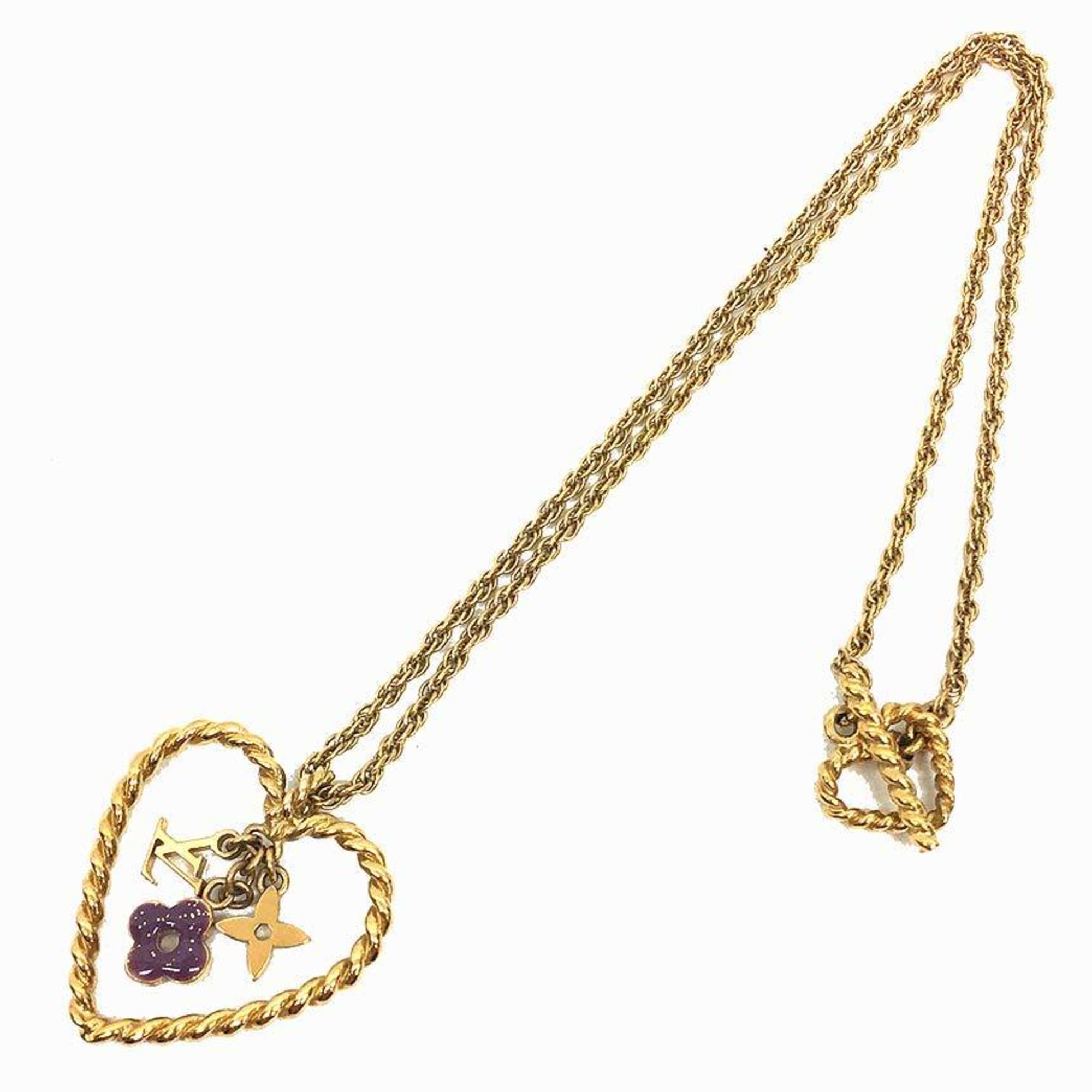 LOUIS VUITTON Pendant Sweet Monogram In My Heart Necklace M65856 Women's Louis Vuitton