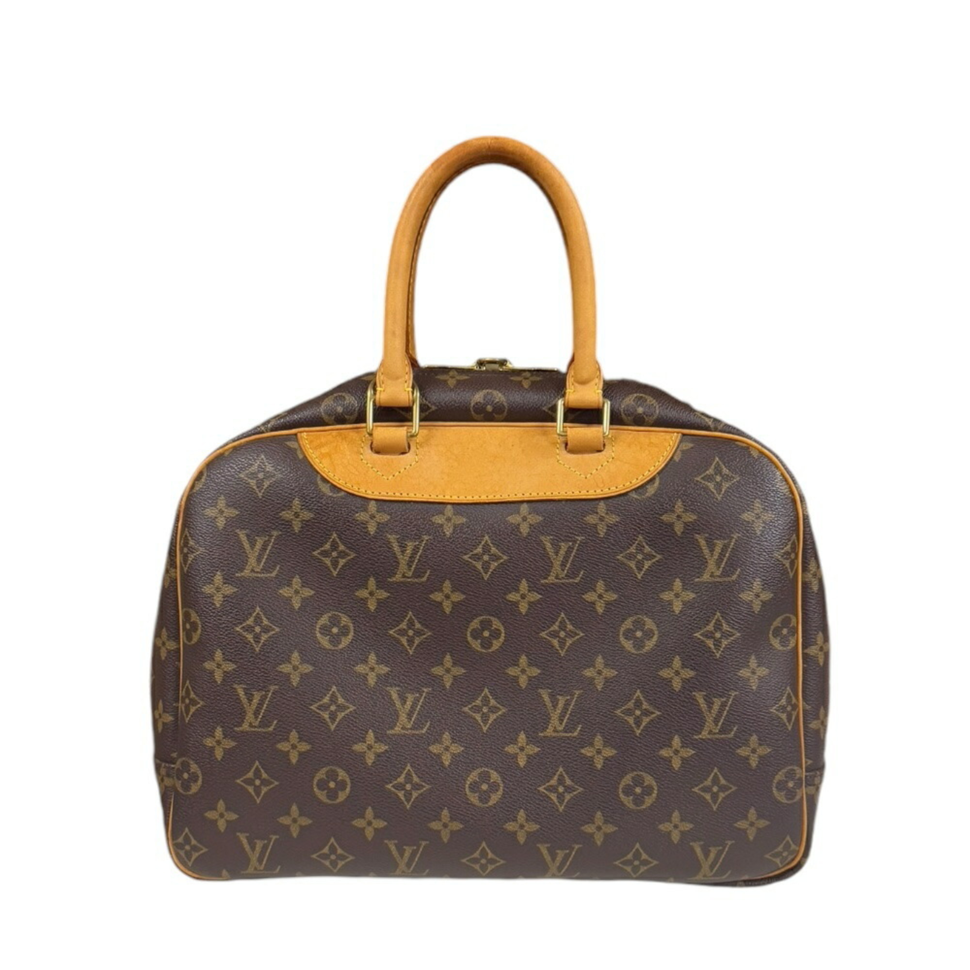 Louis Vuitton Deauville Monogram Handbag Canvas M47270 Brown Women's LOUIS VUITTON