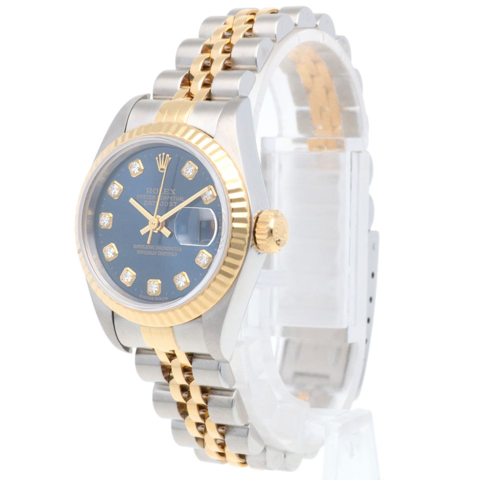 Rolex Datejust Oyster Perpetual Watch Stainless Steel 79173G Automatic Ladies ROLEX P Series 2000 Model 10P Diamond