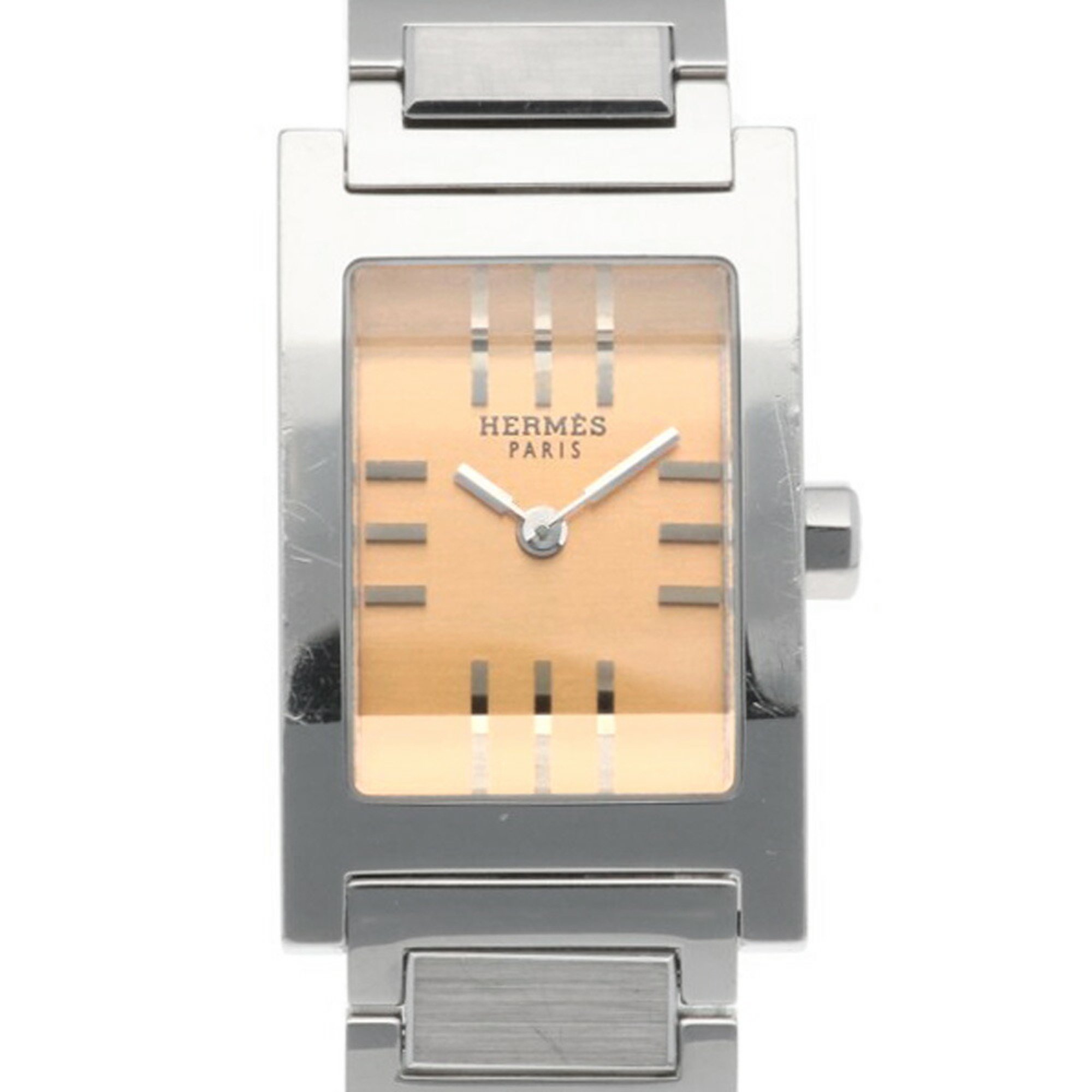 Hermes Tandem Watch Stainless Steel TA1.210.480/3800 Quartz Ladies HERMES Non-Waterproof Reason for Sale