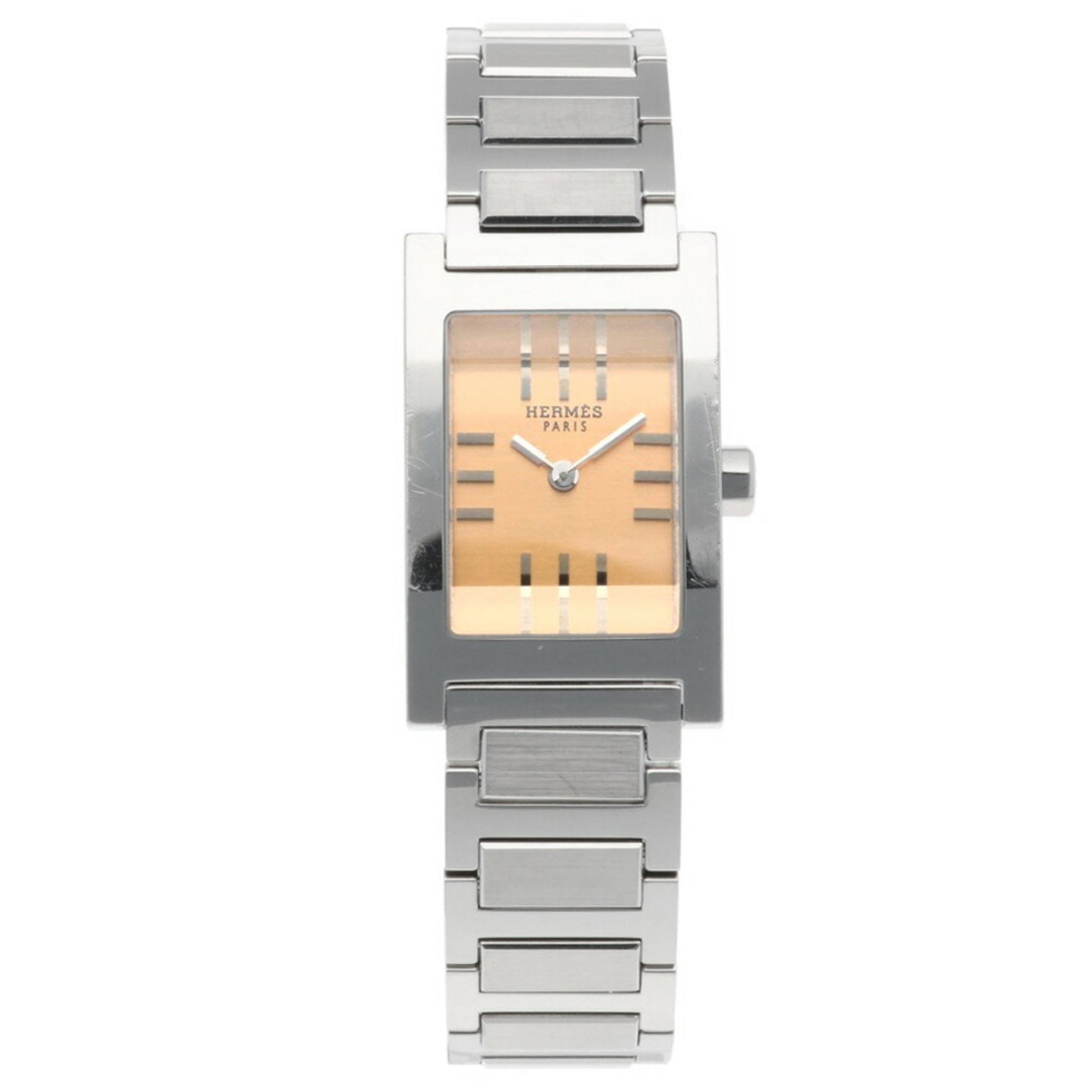 Hermes Tandem Watch Stainless Steel TA1.210.480/3800 Quartz Ladies HERMES Non-Waterproof Reason for Sale