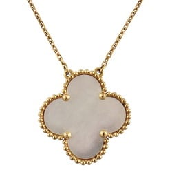 Van Cleef & Arpels Ginza Store Exclusive Magic Alhambra Necklace 18K Mother of Pearl Women's