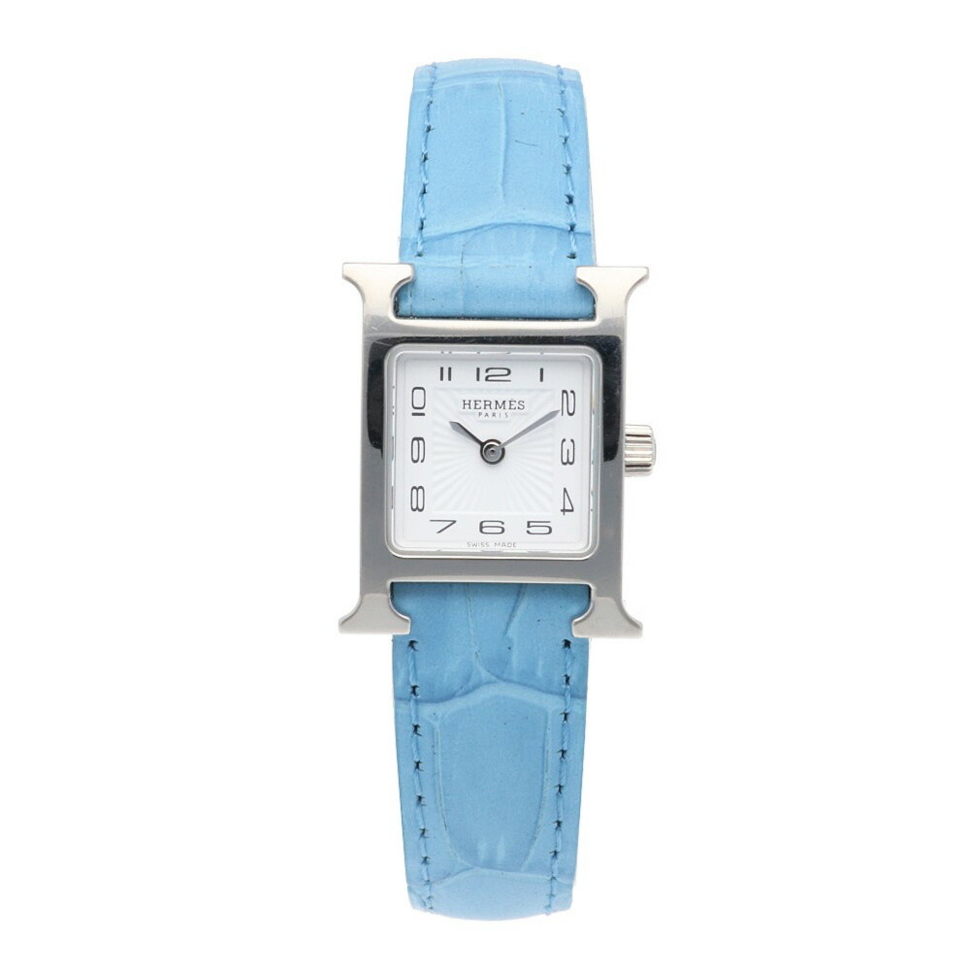 Hermes H Watch Wristwatch Stainless Steel HH1.110/037883WW00 Quartz Ladies HERMES