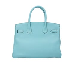 Hermes Birkin 30 Handbag Taurillon Clemence Blue Women's HERMES